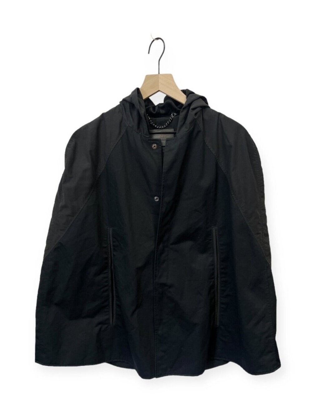 Trapstar Redline Exclusive Hooded Cape Jacket Size S Small Black